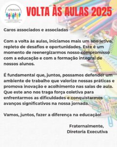 Leia mais sobre o artigo Volta às aulas 2025