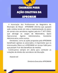 Leia mais sobre o artigo Chamada para ação coletiva da APROMAM