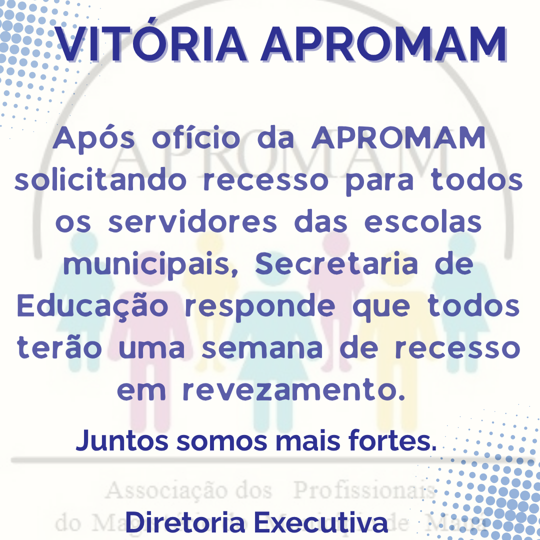 Leia mais sobre o artigo Vitória APROMAM