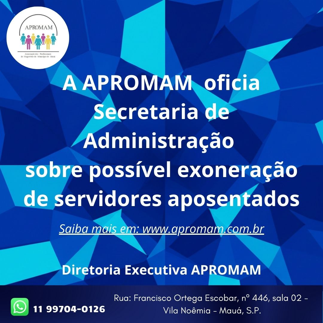 Leia mais sobre o artigo APROMAM oficia Secretaria de Administração
