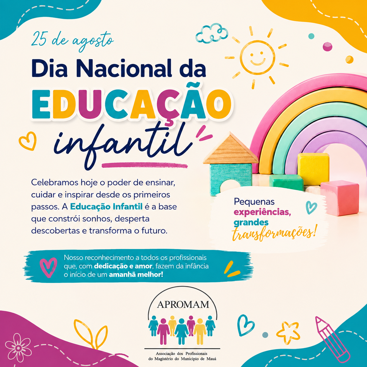 No momento, você está visualizando 25 de agosto – Dia Nacional da Educação Infantil
