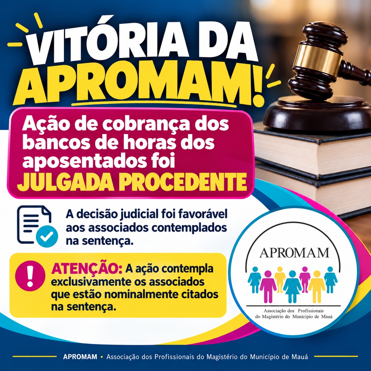 No momento, você está visualizando APROMAM CONQUISTA MAIS UMA VITÓRIA NA JUSTIÇA!